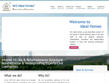 Tablet Screenshot of idealhomesgoa.com